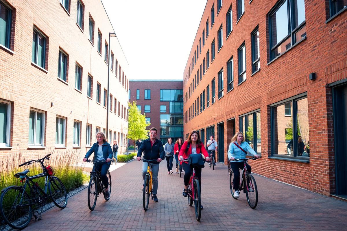 Kampus uniwersytecki w Holandii